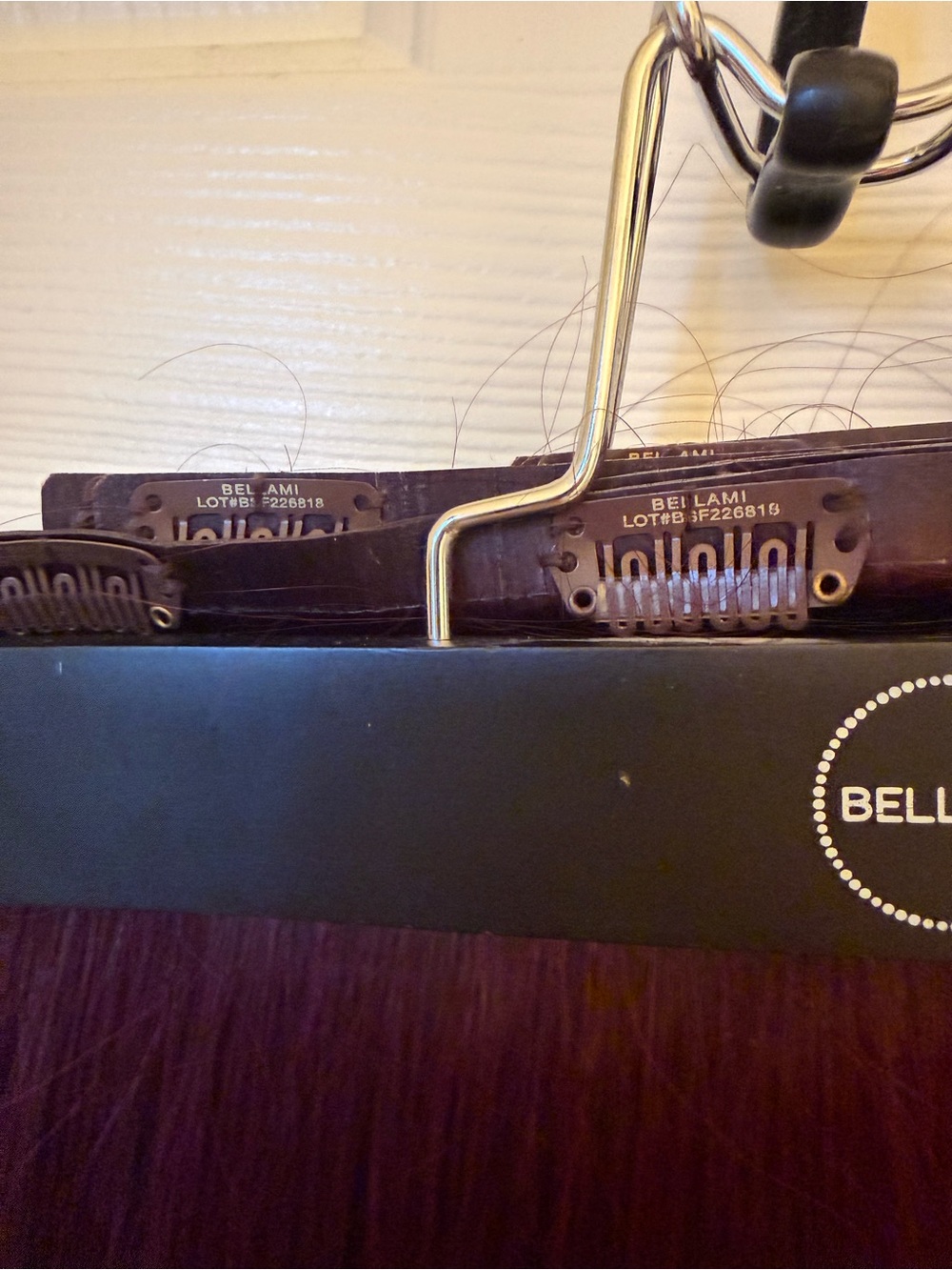 BELLAMI Mullberry Straight Silk Seam Clip-In Human Hair Extensions 24” 260g 7pc - Picture 7 of 12